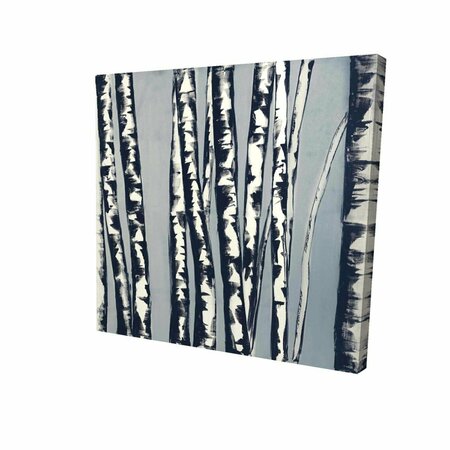 BEGIN HOME DECOR 16 x 16 in. Abstract Birch Forest-Print on Canvas 2080-1616-LA51-1
